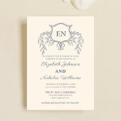 Creme Classic Wedding Invitations Verenigd Koninkr Kaart