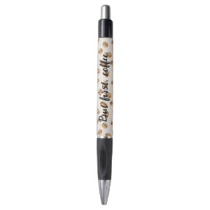 Crème Coffee Beans Maar Eerst Koffie Pen