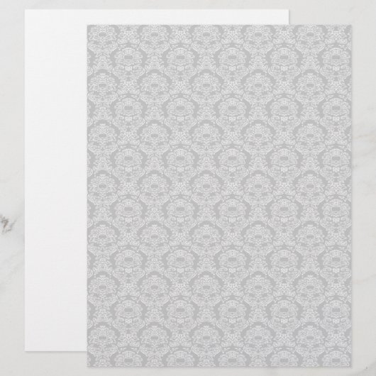 Crème Damask Medium (Voorkant / Achterkant)