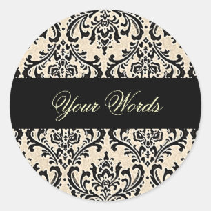 Crème Damask ~ Stickers