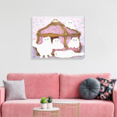 Creme de creme canvas afdruk (Insitu (Woonkamer))