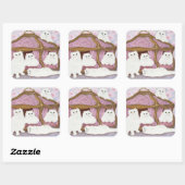 Creme de creme vierkante sticker (Vel)