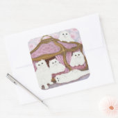 Creme de creme vierkante sticker (Envelop)