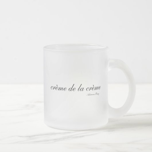 Crème de la crème Frosted Glass Mok (Rechts)