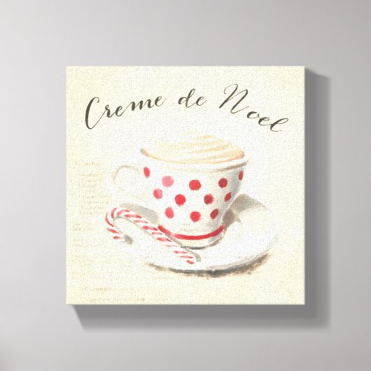 Creme de Noel Canvas Afdruk (Voorkant)
