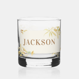 Crème Decoratief Lijst met Naam Whisky Glas