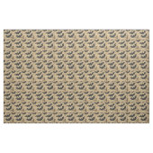 Crème denim grunge patchwork met vleermuizen stof (Yard (91,4 cm))