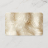 Crème Dierenbont Bruin Zuidwest Koeienhuid Visitekaartje (Achterkant)