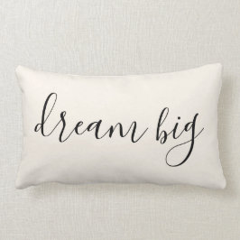 Crème| Dream Big Quote Kussen