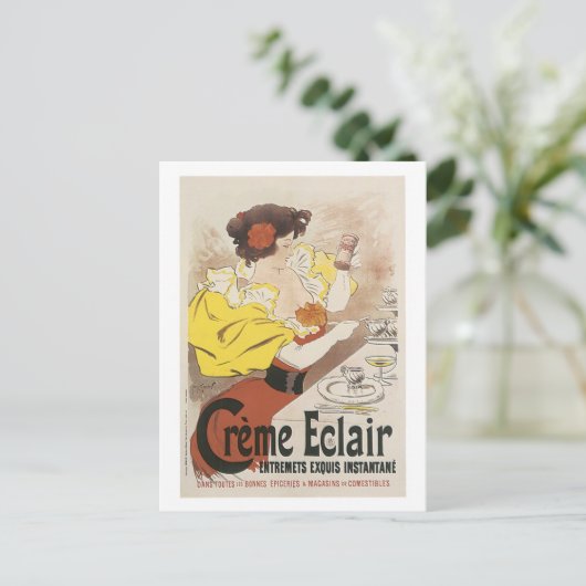 Creme Eclair Entremets Exquis Instante AD Briefkaart (Staand voorkant)