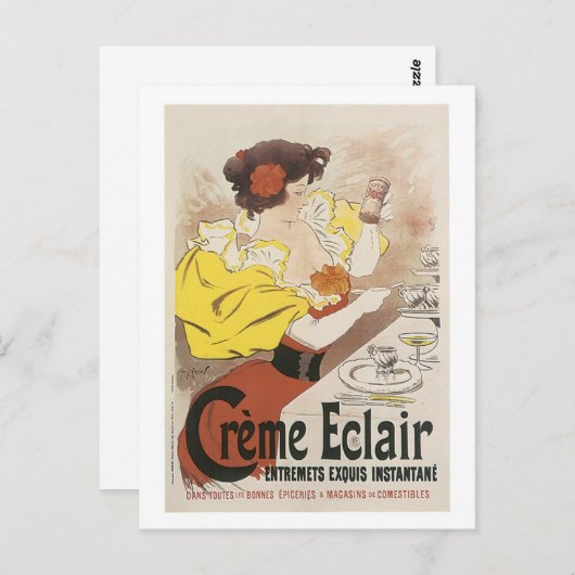 Creme Eclair Entremets Exquis Instante AD Briefkaart (Voorkant / Achterkant)