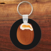 Creme Egg Chocolate Pasen Eigenzinnig Raar Grappig Sleutelhanger (Voorkant)