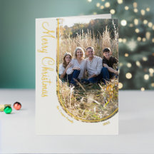 Crème Elegante Minimalistische Kerstboog Gevouwen