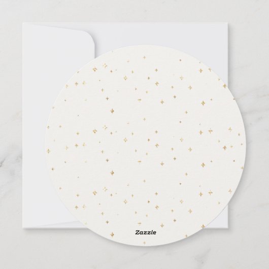 Crème Elegante Minimalistische Kerstfoto Feestdagenkaart (Achterkant)