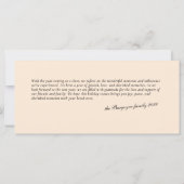 Crème en Blauwe Chic Verticale Strepen 3 Foto (Achterkant)