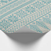 crème en blauwe messing van de billen cadeaupapier (Hoek)