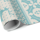 crème en blauwe messing van de billen cadeaupapier (Rol Hoek)