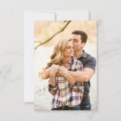 Crème en Blush Waterverf Flowers Bewaar de datum Save The Date (Achterkant)