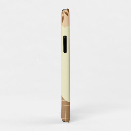 Crème en Bruin Minimalist Case-Mate iPhone Case (Achterkant/rechts)