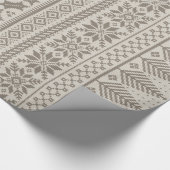 crème en bruine messing trui cadeaupapier (Hoek)