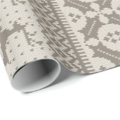 crème en bruine messing trui cadeaupapier (Rol Hoek)