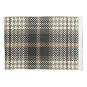 Crème en bruine springplank kussensloop (Voorkant-Links)