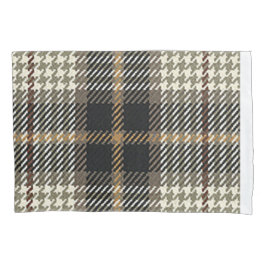 Crème en bruine springplank kussensloop