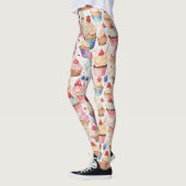 Crème en Cupcake Digitale Patronen Leggings (Links)