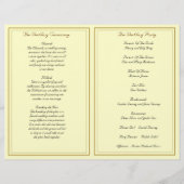 Crème en goud Joodse bruiloft (Achterkant)