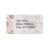 crème en grijze bruine dampblaasjes etiket (Voorkant)