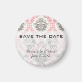 crème en grijze bruine dampblaasjes magneet (Voorkant)