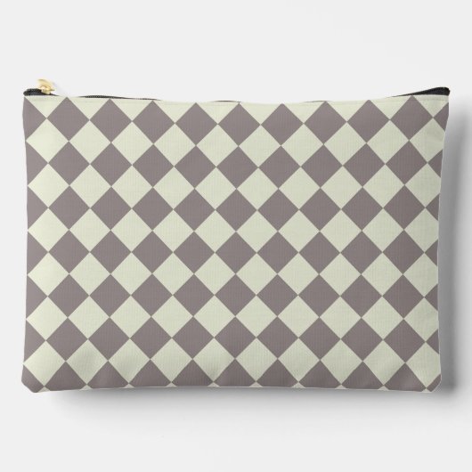 Crème en grijze diamanten etui (Voorkant)