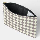 Crème en grijze diamanten etui (Open)