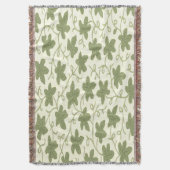 Crème en groene gooit deken (Voorkant Verticaal)