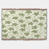 Crème en groene gooit deken (Voorkant)