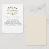 Crème en Ivoor BRUILOFT Details Routebeschrijving Informatiekaartje (Voorkant / Achterkant)