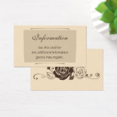 Crème en koffie Rozen Visitekaartjes (Bureau)