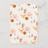 Crème en koper botanische bruiloft RSVP kaartje (Achterkant)