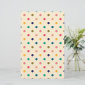 Crème- en multikleurenbladpapier (Staand voorkant)
