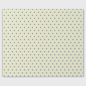 Crème en Navy Argyle Gift Wrap – Ondergewaardeerd Cadeaupapier (Vlak)