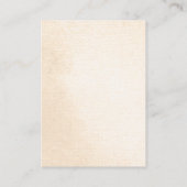 Crème en Oranje herfst Floral Wedding Informatiekaartje (Achterkant)