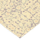 Crème en Paarse bloemen Korte Tafelloper (Hoek)