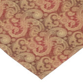crème en rode paisley tafelkleed (Gekanteld)