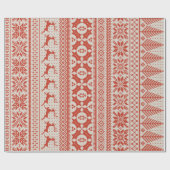 crème en roodbruin cadeaupapier (Vlak)