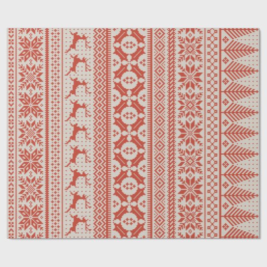 crème en roodbruin cadeaupapier (Vlak)