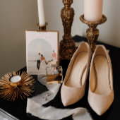 Crème en Roos | Romantische lente-Floral bruiloft Bedankkaart