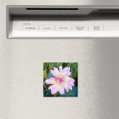 Crème en roze bloem magneet (Insitu (Vaatwasser))