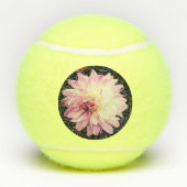 Crème en roze bloem tennisballen (Achterkant)