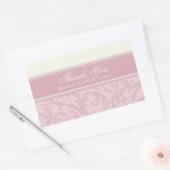 Crème en Roze Dank u bruiloft gunst Labels (Envelop)