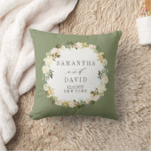 Crème en Salie | Bruiloft gepersonaliseerde aanden Kussen (Deken)